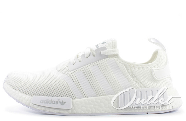 Кроссовки ADIDAS NMD R1 PK Triple White S79166 белые