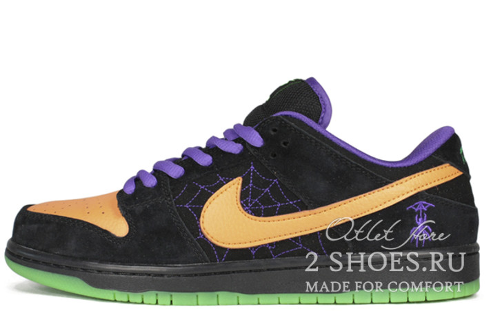 Кроссовки Nike Dunk SB Low Winter Night of Mischief Halloween  черные