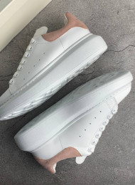 Кроссовки Alexander McQueen White Pink живое фото 1